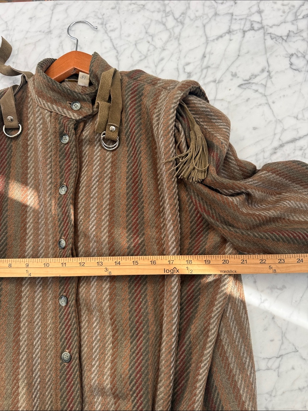 Vintage Gamma Los Angeles Blazer Coat Tassel Sz 6 - Picture 7 of 11